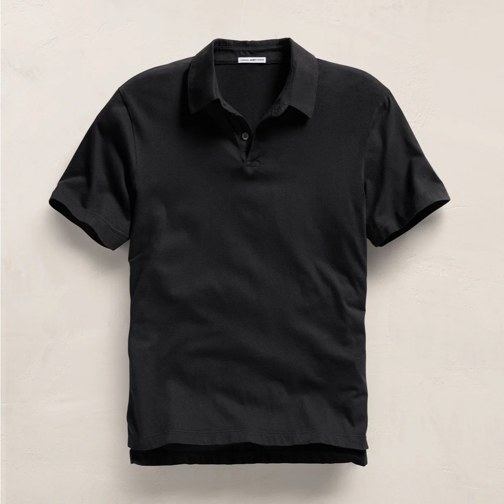James Perse Sueded Jersey Polo - Size 2